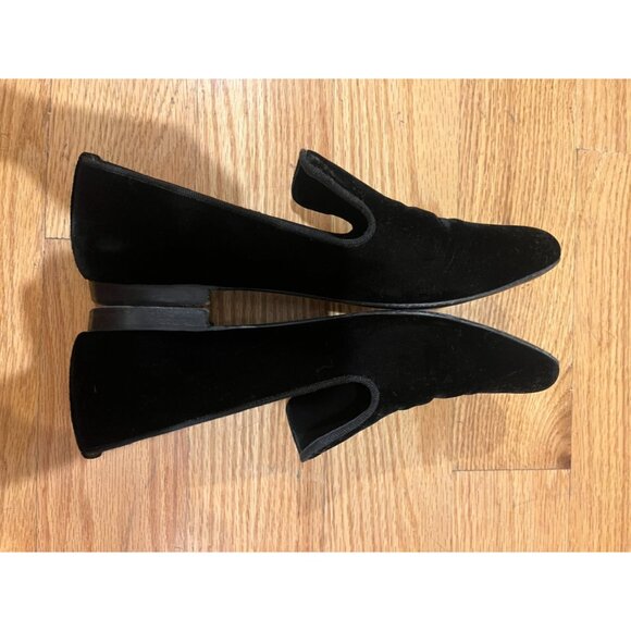 M. Gemi Black Velvet Parma Flats 36 - Picture 3 of 7